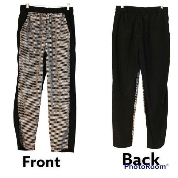 Nicole Miller Geometric Black and White Pants in Size M - Picture 1 of 11